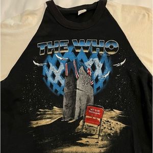 The Who 1982 Vintage World Tour Concert T Shirt